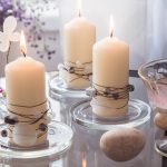 SVÍČKY S KORÁLKOVÝM DEKOREM