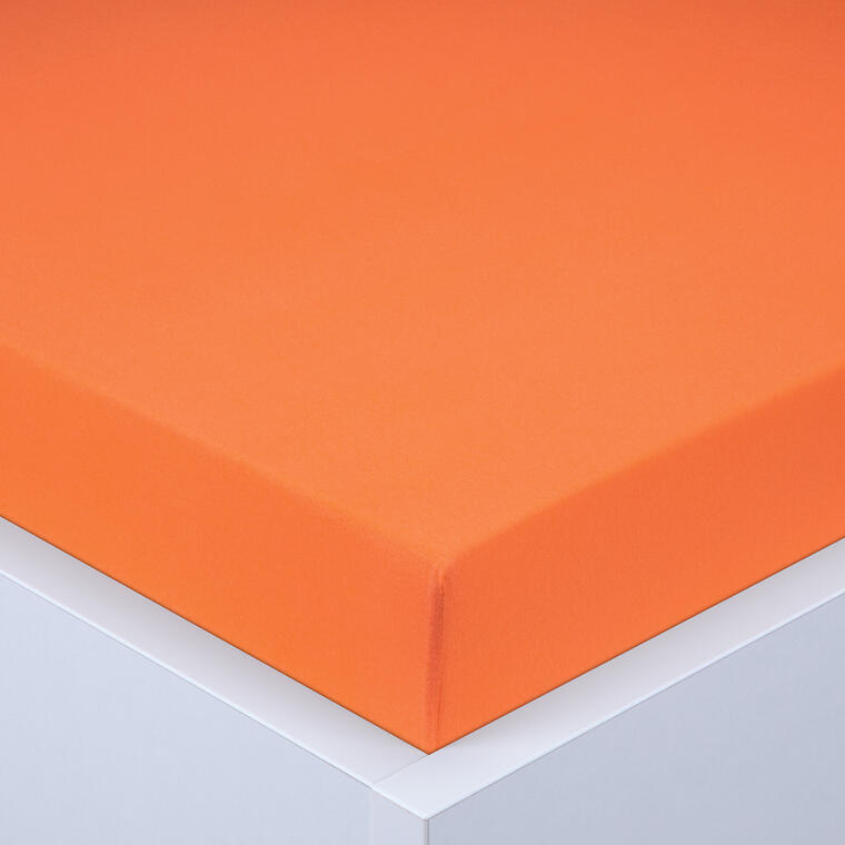 Napínací prostěradlo jersey EXCLUSIVE oranžové, 90 x 200 cm
