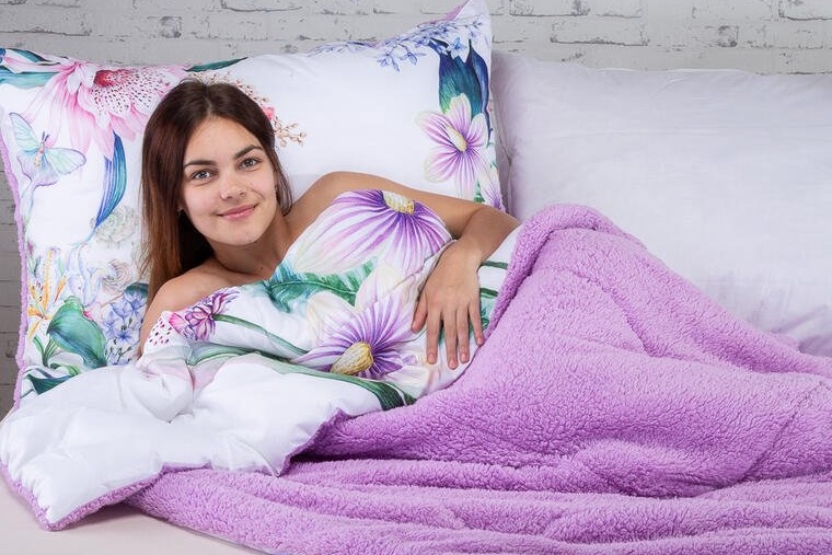 Prošívaná beránková souprava Dual Feel HELEN
