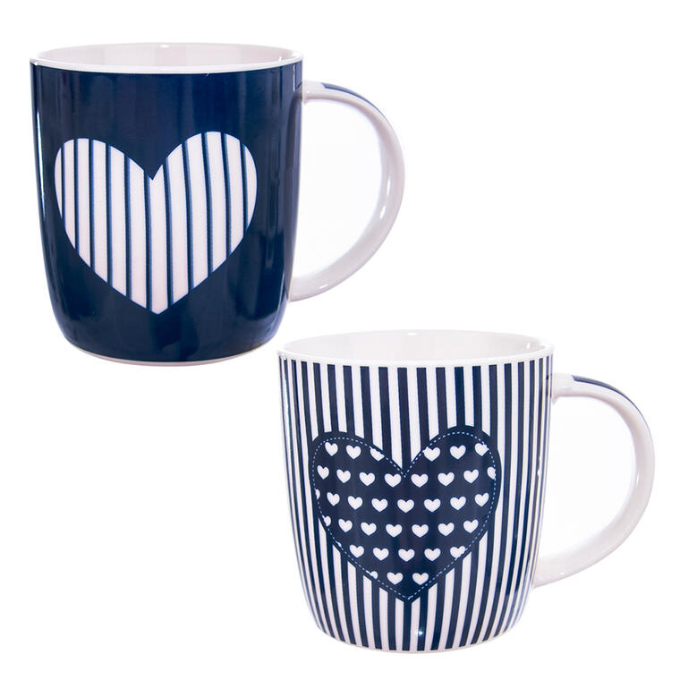 Sada porcelánových hrnků JUST LOVE 390 ml 2 ks