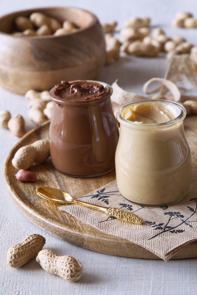 sladké arašídové máslo, slané arašídové máslo