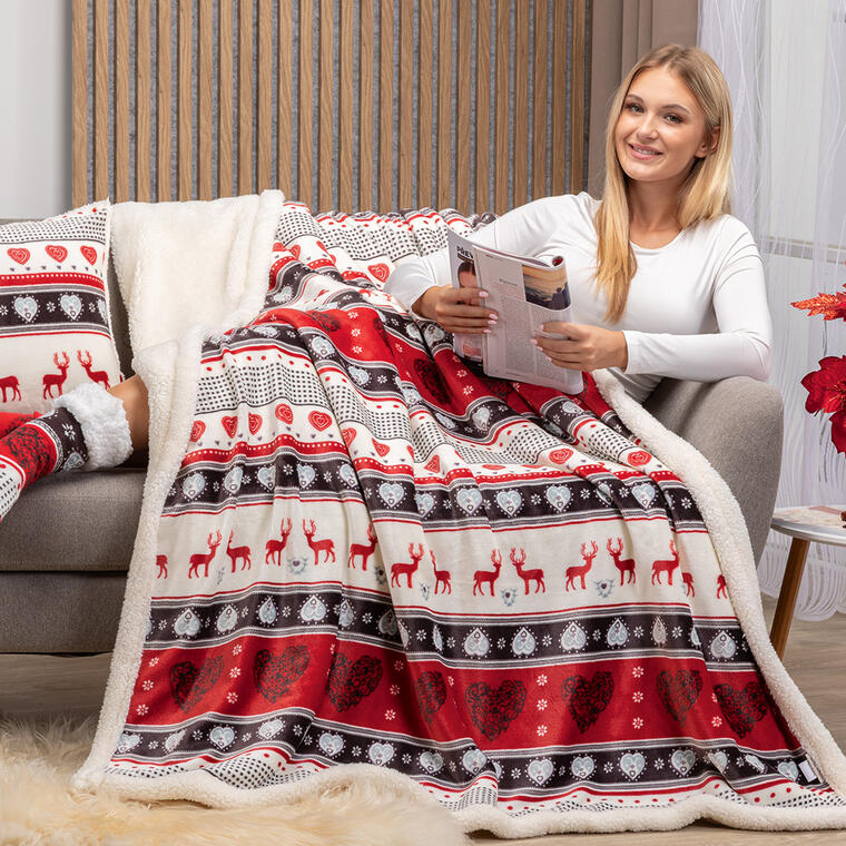 Beránková souprava s ponožkami SOPHIA 3 ks