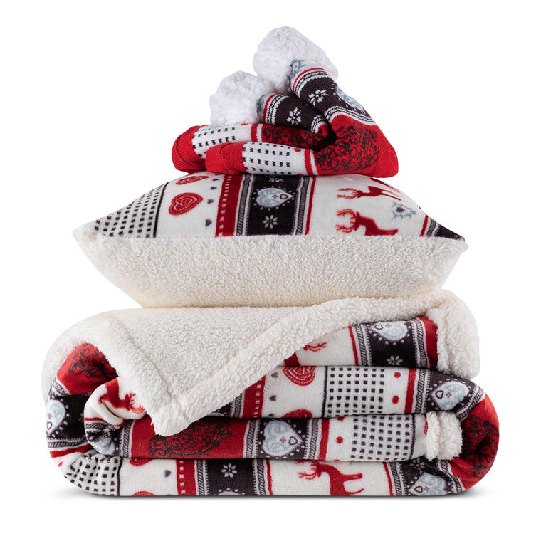 Beránková deka Sophia s ponožkami