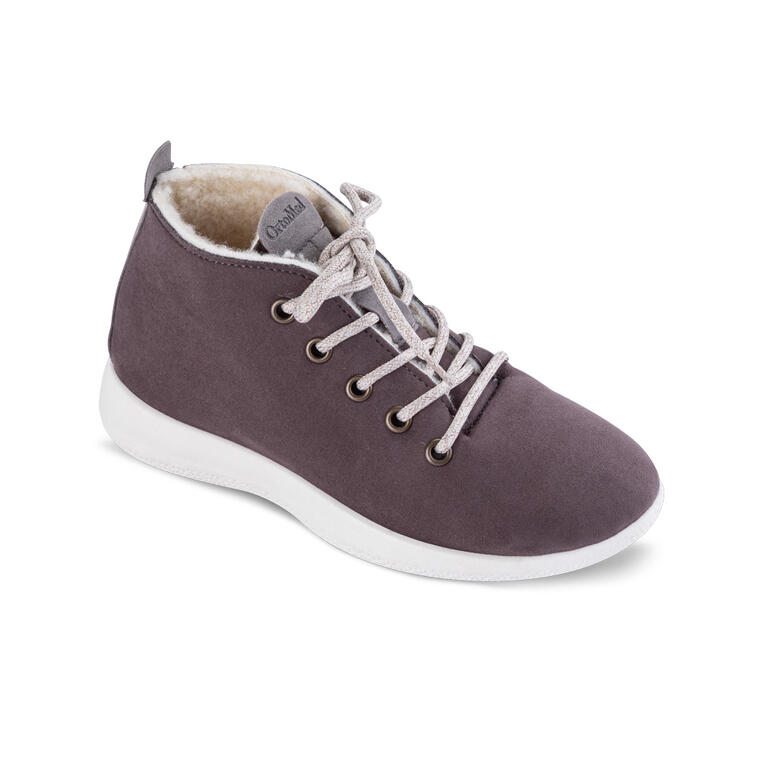 Dámské zateplené kotníkové šněrovací boty