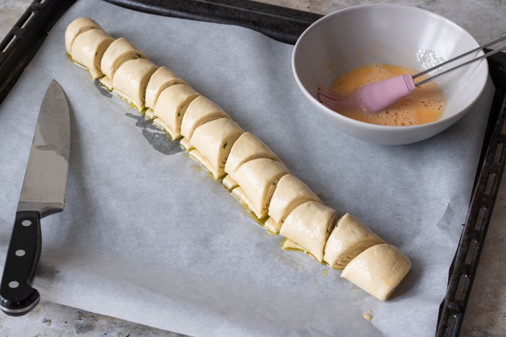 Bylinkovo česnekové trojhránky