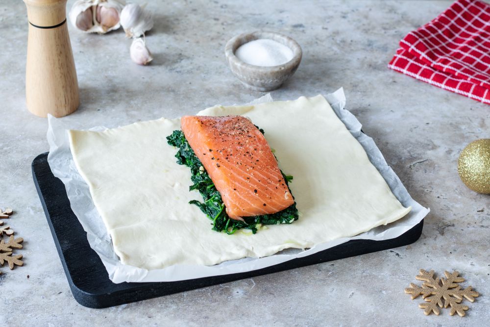 Losos v listovém těstě