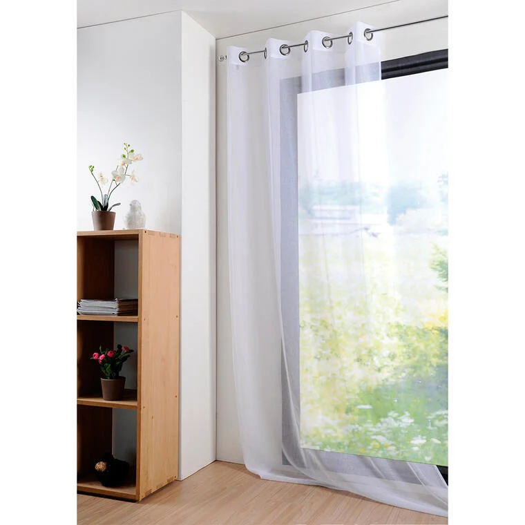 Dekorační závěs MONNA bílá 135 x 260 cm, sada 2 ks