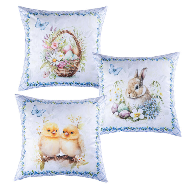 Sada 3 ks povlaků na polštářky VELIKONOCE 45 x 45 cm
