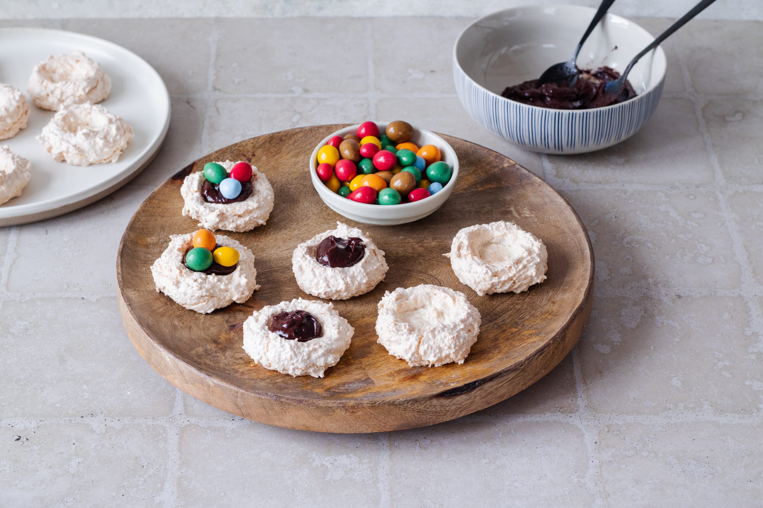 Kokosová hnízdečka s čokoládou