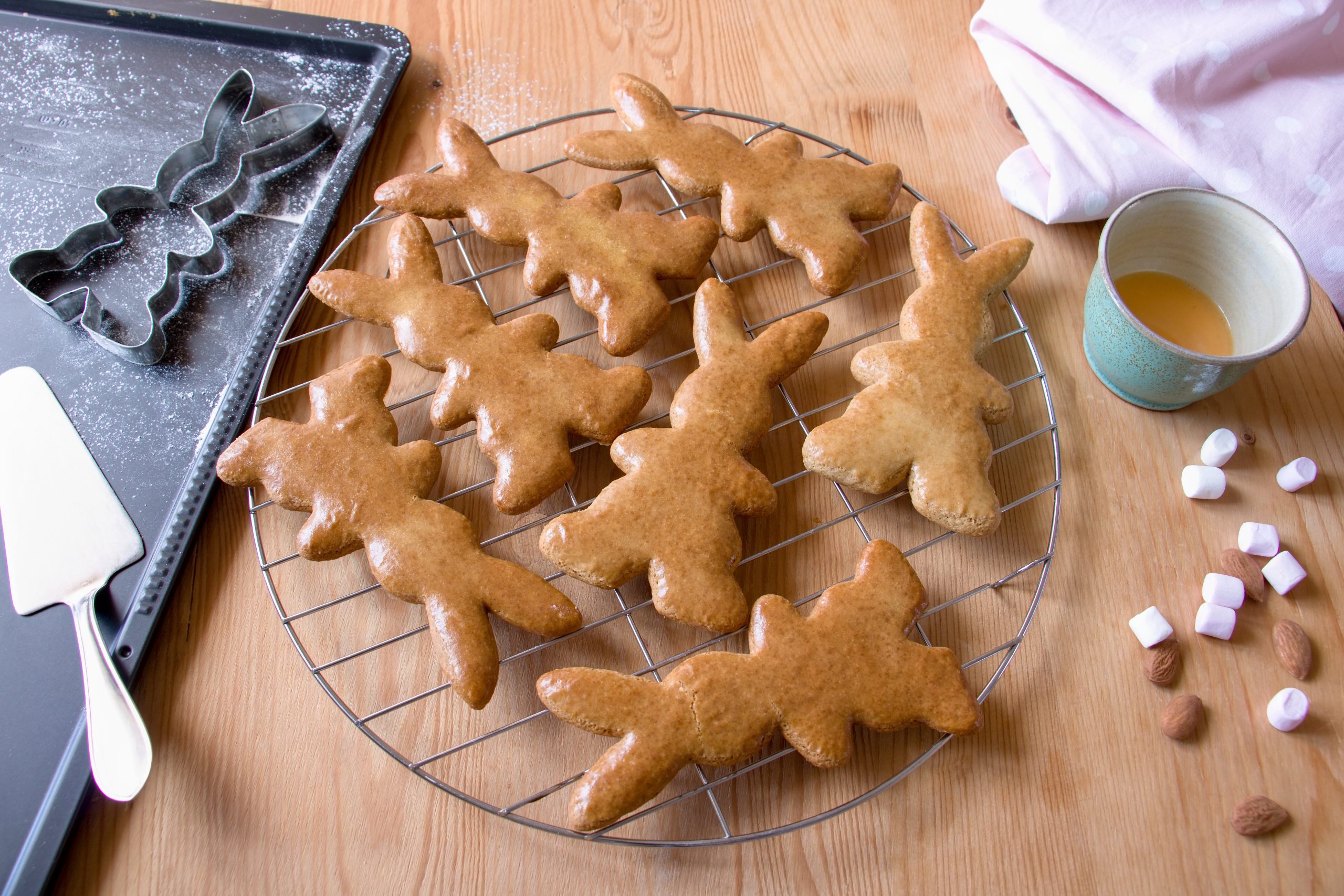 Velikonoční perníčky ve tvaru zajíce